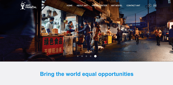 Alt Financial Startup Site Screenshot